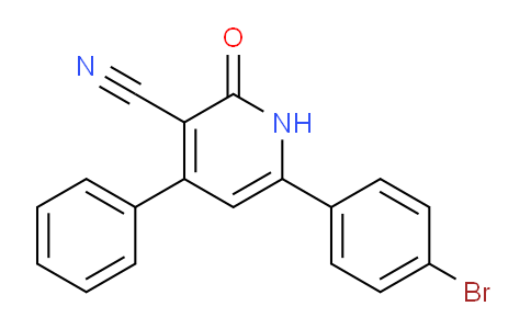 CAS No. 51863-62-8, 6-(4-Bromophenyl)-2-oxo-4-phenyl-1,2-dihydropyridine-3-carbonitrile