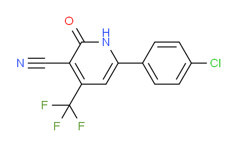 CAS No. 147381-62-2, 6-(4-Chlorophenyl)-2-oxo-4-(trifluoromethyl)-1,2-dihydropyridine-3-carbonitrile