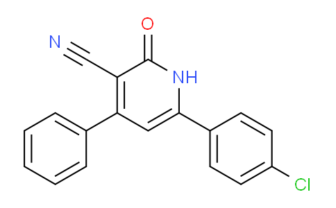CAS No. 69538-75-6, 6-(4-Chlorophenyl)-2-oxo-4-phenyl-1,2-dihydropyridine-3-carbonitrile