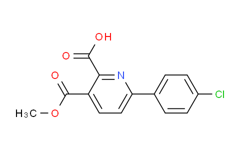 CAS No. 1443288-37-6, 6-(4-Chlorophenyl)-3-(methoxycarbonyl)picolinic acid