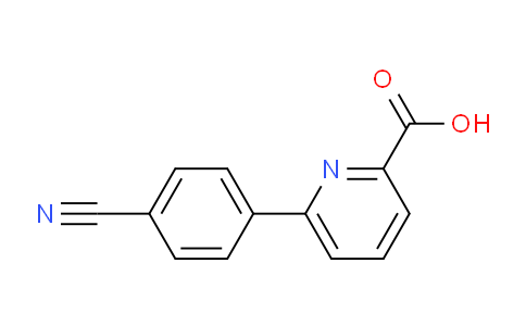 CAS No. 1261929-53-6, 6-(4-Cyanophenyl)picolinic acid