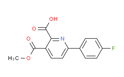CAS No. 1443286-45-0, 6-(4-Fluorophenyl)-3-(methoxycarbonyl)picolinic acid
