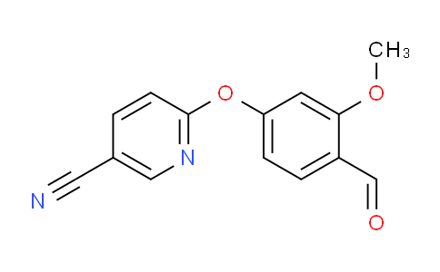 CAS No. 676495-33-3, 6-(4-Formyl-3-methoxyphenoxy)nicotinonitrile