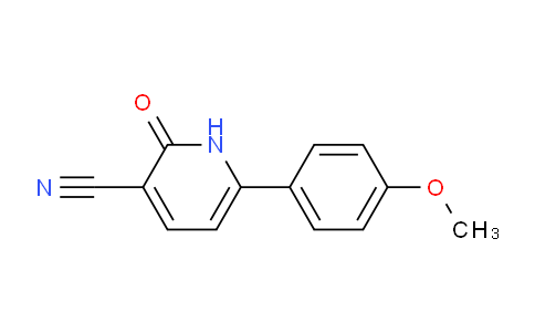 CAS No. 147269-06-5, 6-(4-Methoxyphenyl)-2-oxo-1,2-dihydropyridine-3-carbonitrile