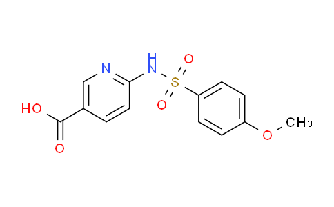 CAS No. 1272758-14-1, 6-(4-Methoxyphenylsulfonamido)nicotinic acid