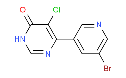 CAS No. 1443287-02-2, 6-(5-Bromopyridin-3-yl)-5-chloropyrimidin-4(3H)-one