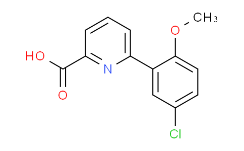 CAS No. 376592-08-4, 6-(5-Chloro-2-methoxyphenyl)picolinic acid