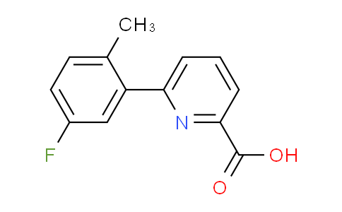 CAS No. 1261896-76-7, 6-(5-Fluoro-2-methylphenyl)picolinic acid
