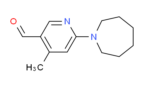 CAS No. 1355178-91-4, 6-(Azepan-1-yl)-4-methylnicotinaldehyde