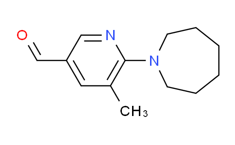 CAS No. 1355225-15-8, 6-(Azepan-1-yl)-5-methylnicotinaldehyde