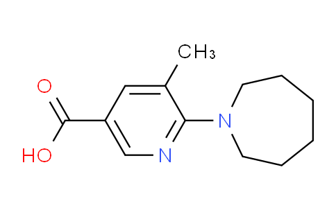 CAS No. 1355202-71-9, 6-(Azepan-1-yl)-5-methylnicotinic acid