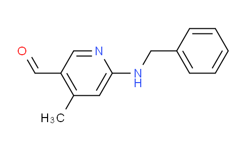 CAS No. 1355194-62-5, 6-(Benzylamino)-4-methylnicotinaldehyde