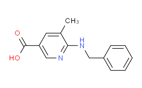 CAS No. 1355230-31-7, 6-(Benzylamino)-5-methylnicotinic acid