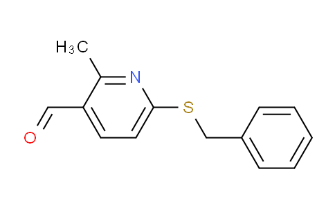 CAS No. 1355223-21-0, 6-(Benzylthio)-2-methylnicotinaldehyde