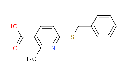 CAS No. 1355223-22-1, 6-(Benzylthio)-2-methylnicotinic acid