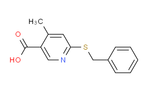 CAS No. 1355231-27-4, 6-(Benzylthio)-4-methylnicotinic acid