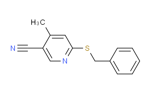 CAS No. 1355195-21-9, 6-(Benzylthio)-4-methylnicotinonitrile