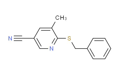 CAS No. 1355181-19-9, 6-(Benzylthio)-5-methylnicotinonitrile