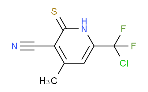 CAS No. 832740-39-3, 6-(Chlorodifluoromethyl)-4-methyl-2-thioxo-1,2-dihydropyridine-3-carbonitrile