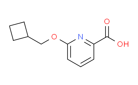 CAS No. 1235441-03-8, 6-(Cyclobutylmethoxy)picolinic acid