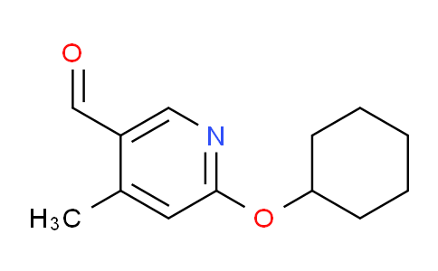 CAS No. 1289056-55-8, 6-(Cyclohexyloxy)-4-methylnicotinaldehyde