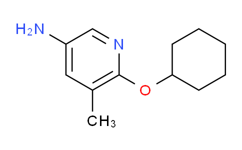 CAS No. 1247788-49-3, 6-(Cyclohexyloxy)-5-methylpyridin-3-amine