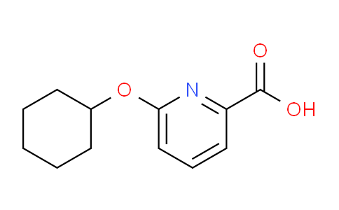 CAS No. 1215727-89-1, 6-(Cyclohexyloxy)picolinic acid