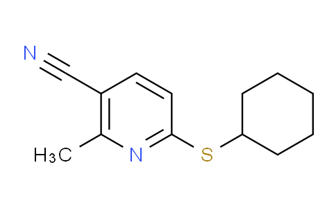 CAS No. 1355175-38-0, 6-(Cyclohexylthio)-2-methylnicotinonitrile