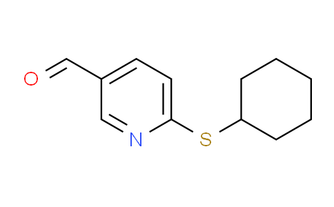 CAS No. 1355237-45-4, 6-(Cyclohexylthio)nicotinaldehyde