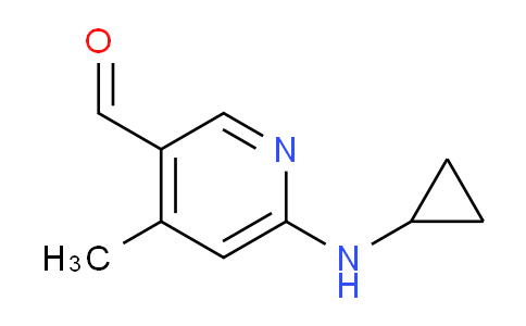 CAS No. 1355237-46-5, 6-(Cyclopropylamino)-4-methylnicotinaldehyde