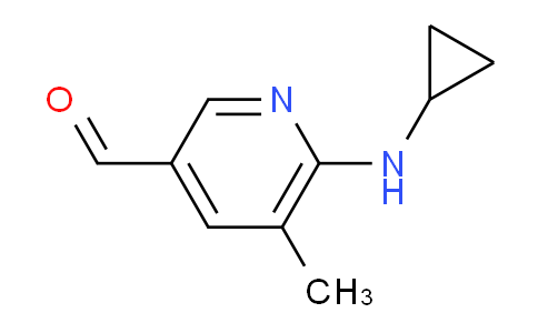 CAS No. 1355175-44-8, 6-(Cyclopropylamino)-5-methylnicotinaldehyde