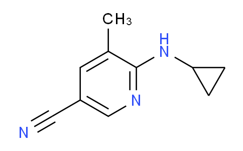 CAS No. 1355226-37-7, 6-(Cyclopropylamino)-5-methylnicotinonitrile