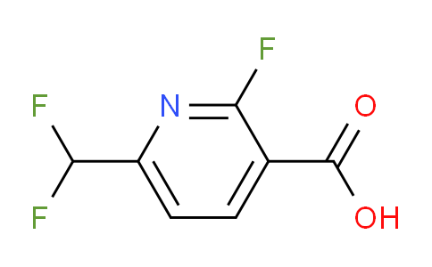 CAS No. 1805315-79-0, 6-(Difluoromethyl)-2-fluoronicotinic acid