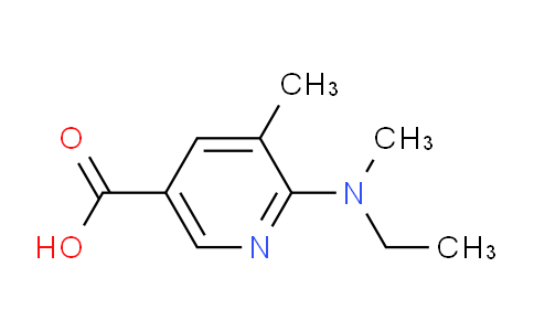 CAS No. 1122093-40-6, 6-(Ethyl(methyl)amino)-5-methylnicotinic acid