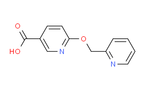 CAS No. 1072855-62-9, 6-(Pyridin-2-ylmethoxy)nicotinic acid