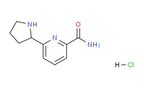 CAS No. 1361116-03-1, 6-(Pyrrolidin-2-yl)picolinamide hydrochloride