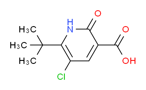 CAS No. 1708268-90-9, 6-(tert-Butyl)-5-chloro-2-oxo-1,2-dihydropyridine-3-carboxylic acid