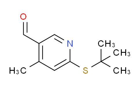 CAS No. 1355230-18-0, 6-(tert-Butylthio)-4-methylnicotinaldehyde