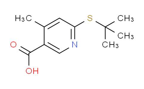 CAS No. 1355181-69-9, 6-(tert-Butylthio)-4-methylnicotinic acid