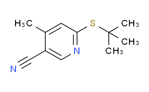 CAS No. 1355215-68-7, 6-(tert-Butylthio)-4-methylnicotinonitrile