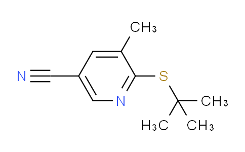 CAS No. 1355232-30-2, 6-(tert-Butylthio)-5-methylnicotinonitrile