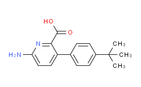 CAS No. 1261913-25-0, 6-Amino-3-(4-(tert-butyl)phenyl)picolinic acid