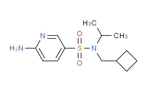 CAS No. 1707386-77-3, 6-Amino-N-(cyclobutylmethyl)-N-isopropylpyridine-3-sulfonamide