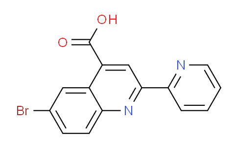 CAS No. 5109-98-8, 6-Bromo-2-(pyridin-2-yl)quinoline-4-carboxylic acid