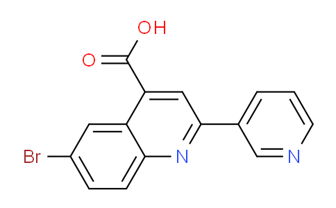 CAS No. 5109-99-9, 6-Bromo-2-(pyridin-3-yl)quinoline-4-carboxylic acid