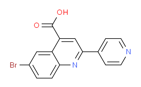 CAS No. 1016798-13-2, 6-Bromo-2-(pyridin-4-yl)quinoline-4-carboxylic acid