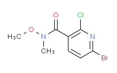CAS No. 1142192-12-8, 6-Bromo-2-chloro-N-methoxy-N-methylnicotinamide