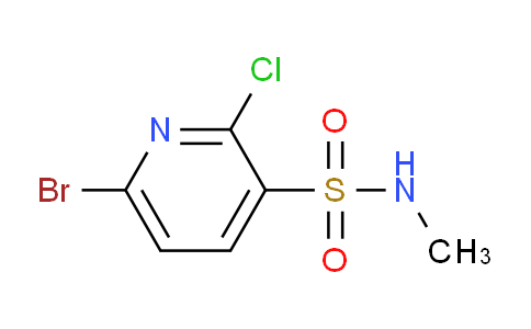 CAS No. 1707609-38-8, 6-Bromo-2-chloro-N-methylpyridine-3-sulfonamide