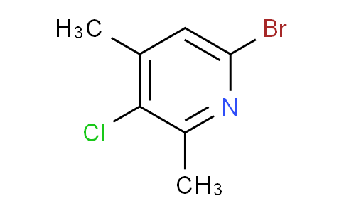 CAS No. 1823899-58-6, 6-Bromo-3-chloro-2,4-dimethylpyridine