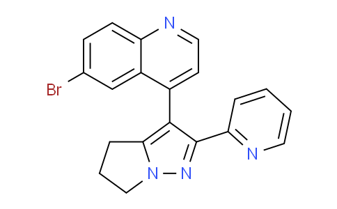 MC660895 | 476474-31-4 | 6-Bromo-4-(2-(pyridin-2-yl)-5,6-dihydro-4H-pyrrolo[1,2-b]pyrazol-3-yl)quinoline